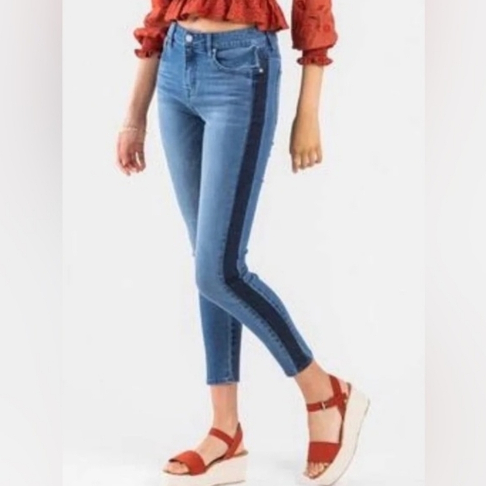 Harper Heritage Contrast Side Stripe Skinny Jeans - Picture 2 of 6